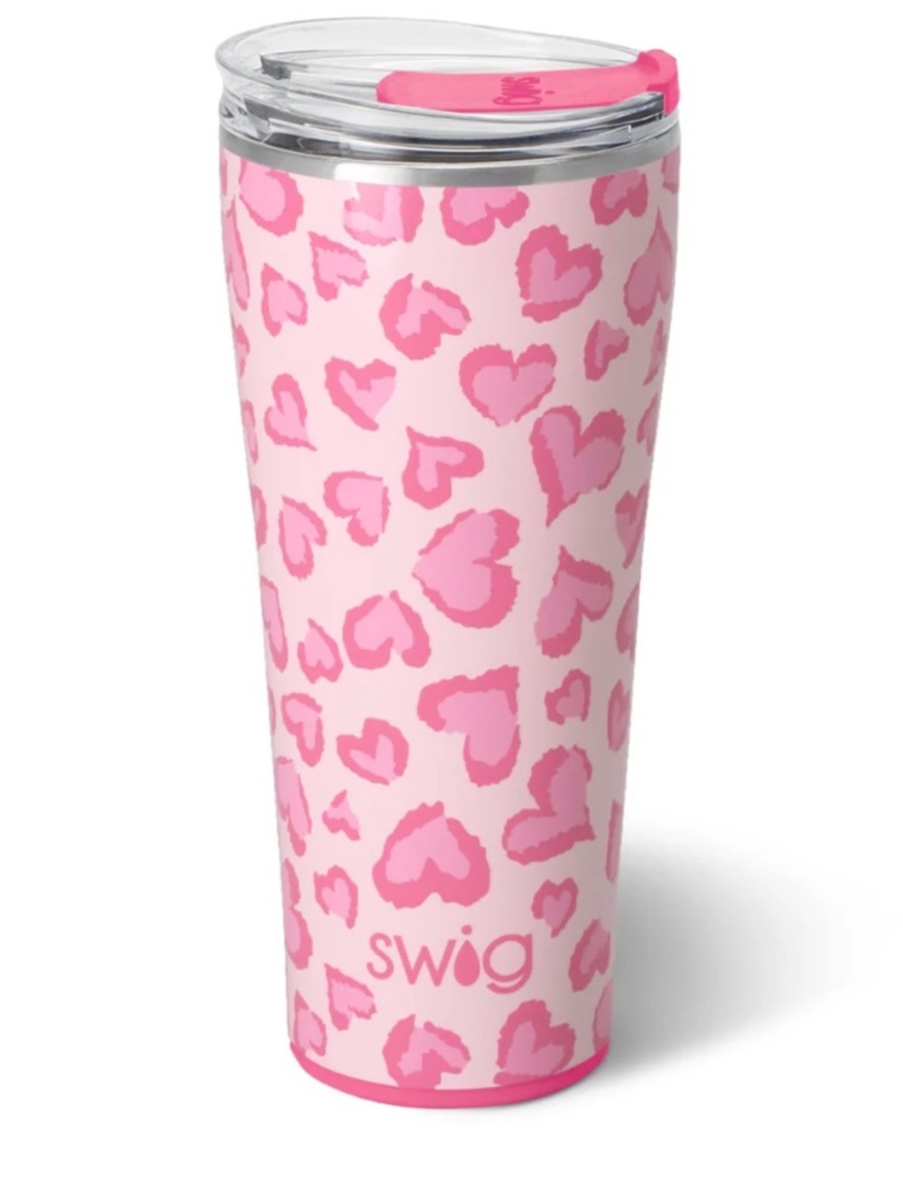 Heart leopard 32 oz. Insulated tumbler